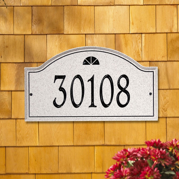 Image of Carved Stone Address Plaques