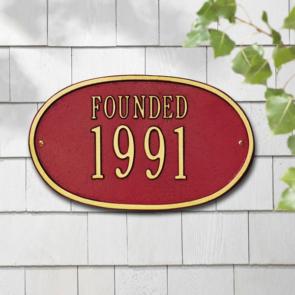 Image of Oval Address Plaques